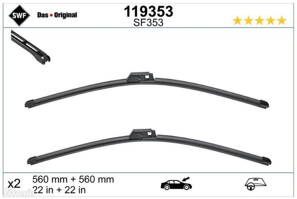 Mercedes C, CLK class ablaktörlő lapát, cikkszám: A2038202545