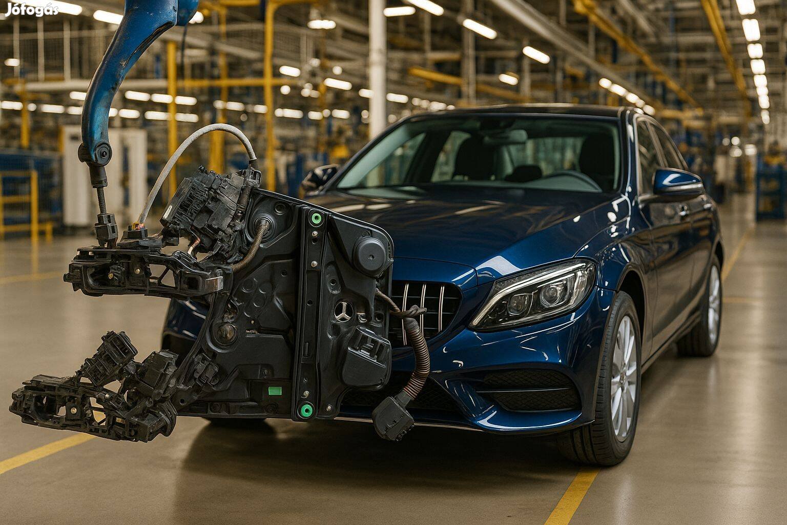 Mercedes C oszt.W205 bal hátsó ajtópanel ablakemelővel A2055409206