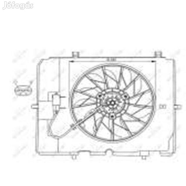 Mercedes C-osztály W202 Van Wezel 3030746 Hűtőventilátor (W202, W210)