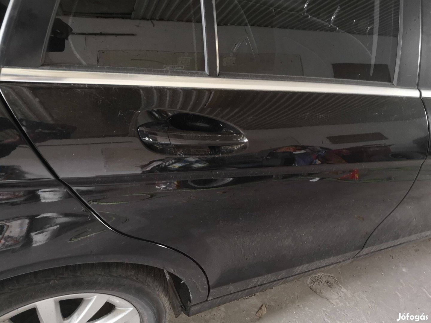 Mercedes C w204 ajtó j.h.Gyári komplett színkód:197U Obsidianschwarz