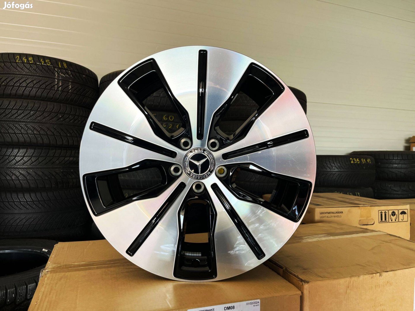 Mercedes Eqc 19" 5x112 gyári kétszéles Új alufelni 19 coll A C CLA GLC