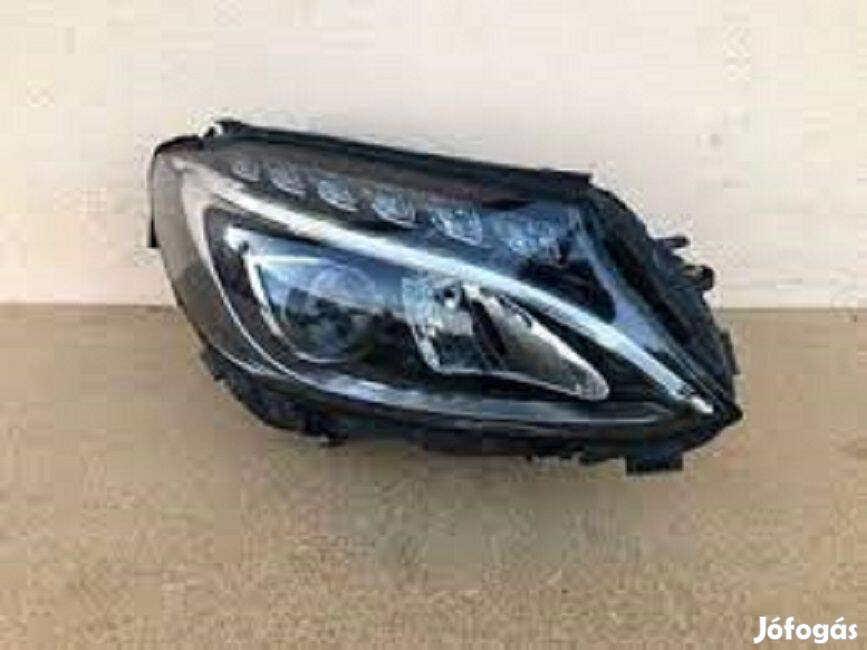 Mercedes Fényszóró LED High perf. jobb fültörött bontott eladó