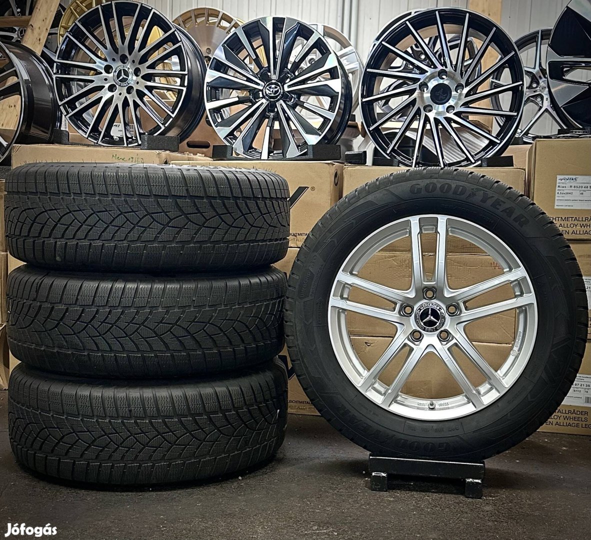 Mercedes Glc 18zoll patika alufelnik téli gumikkal