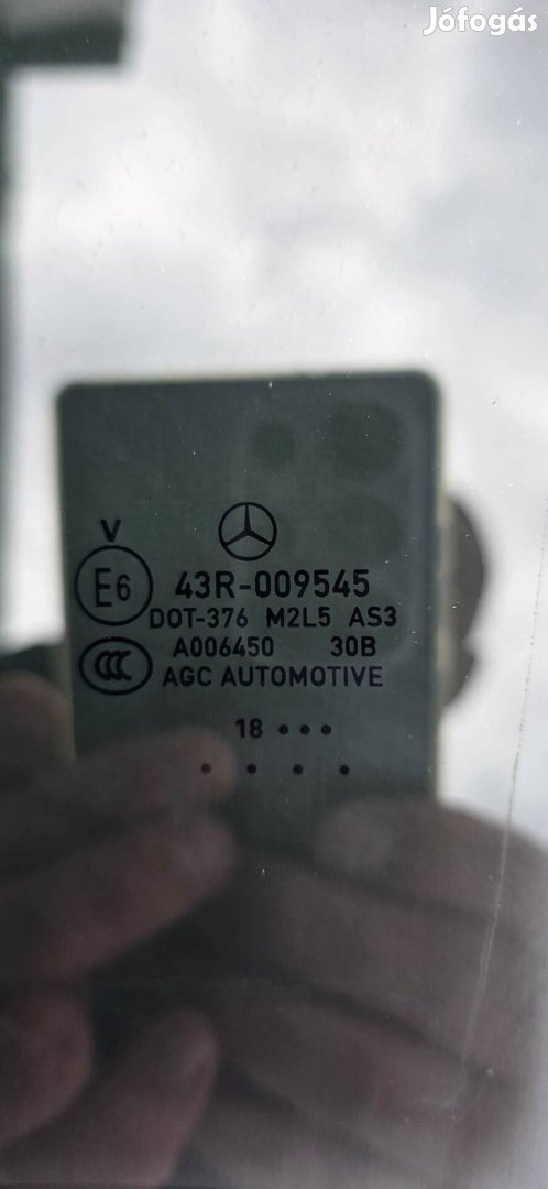 Mercedes Gle Cupe W167 bal hátsó ajtó üveg A1677351500