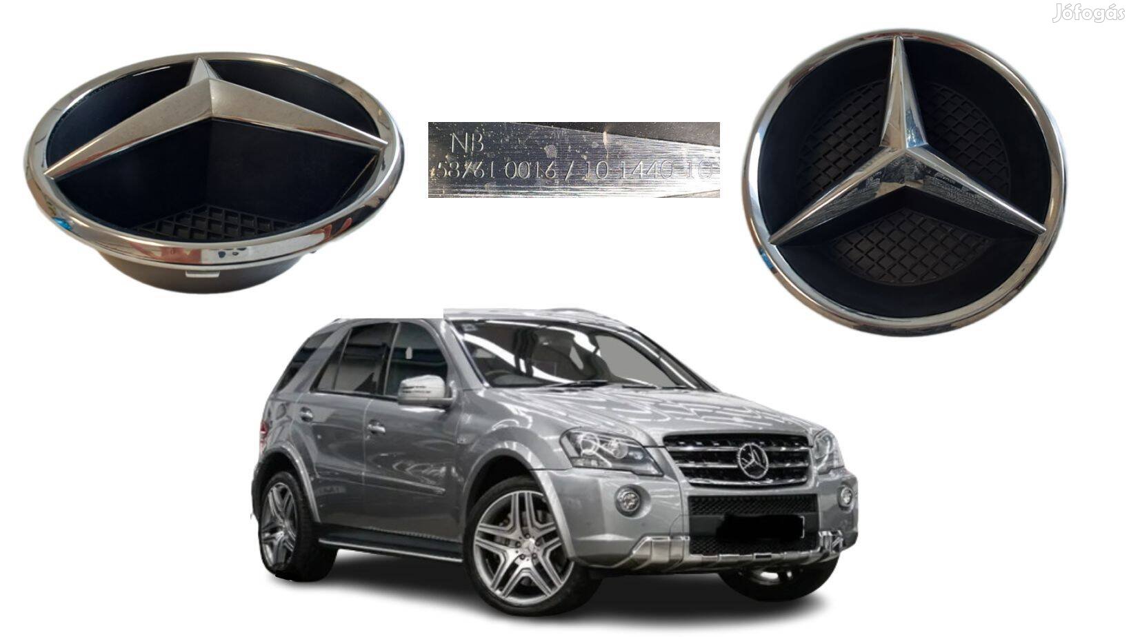 Mercedes ML63 AMG gyári embléma, inox logo csz 0008172116