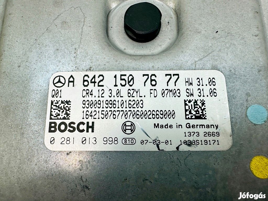 Mercedes OM642 motorvezérlő A6421507677 eladó