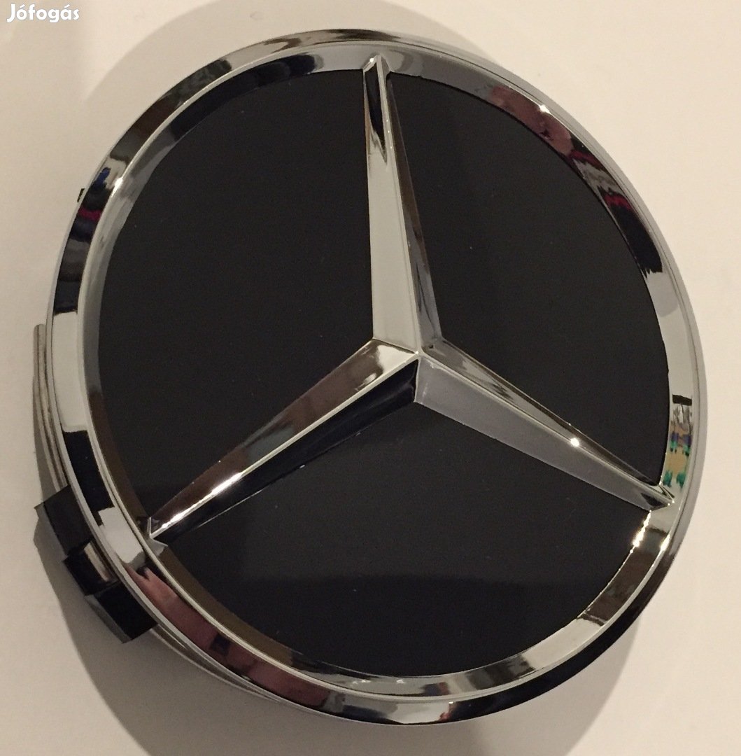 Mercedes Original Black Alufelni közép,embléma,kupak