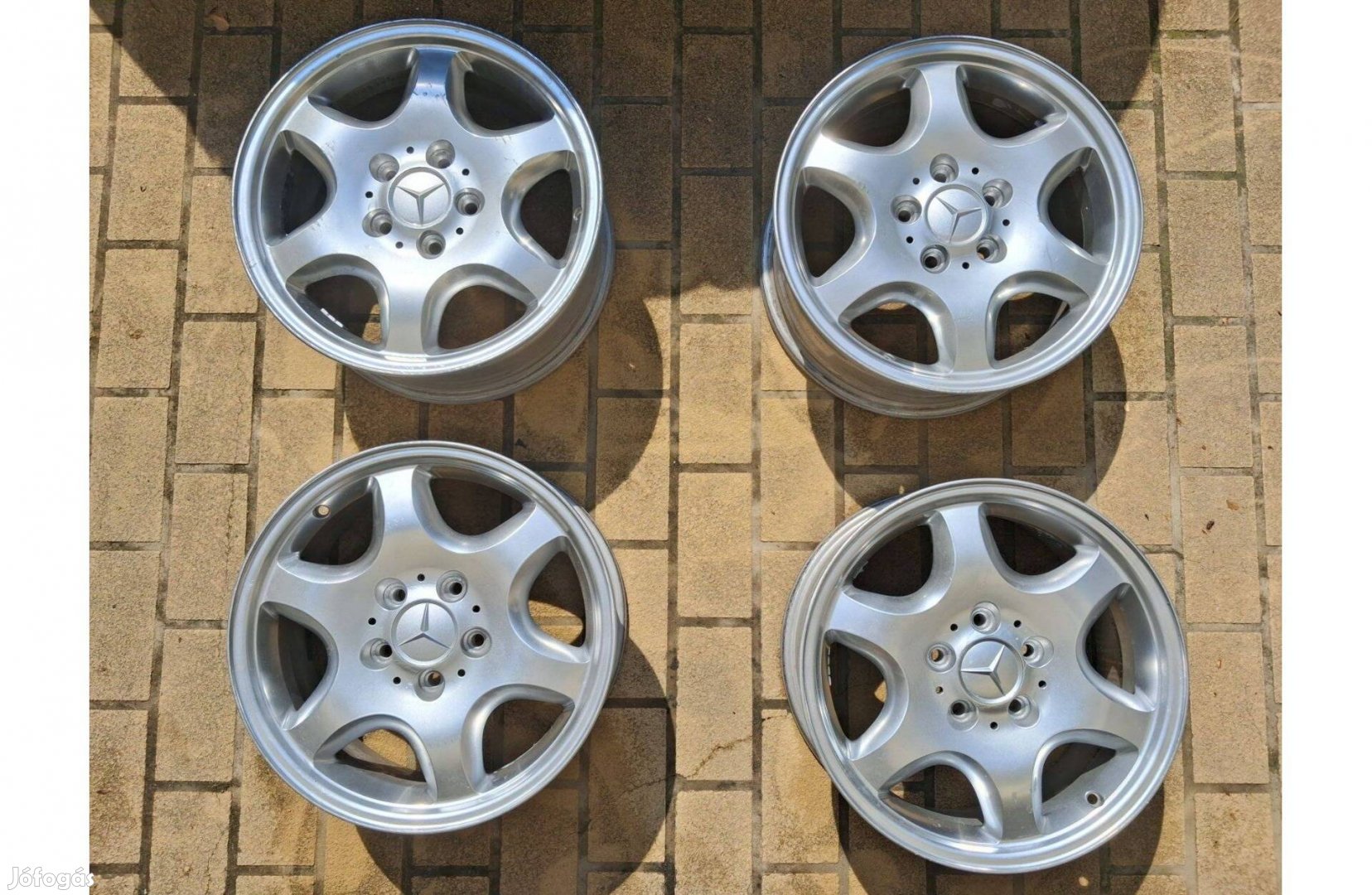 Mercedes SLK CLK gyári alufelni szett 4db 5x112 7J 16 ET37 felni