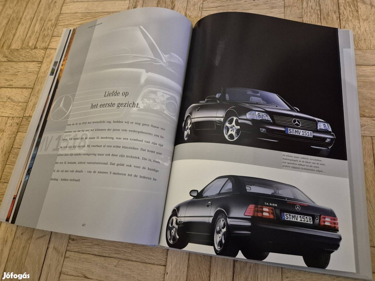 Mercedes SL R129 gyári prospektus katalógus könyv 