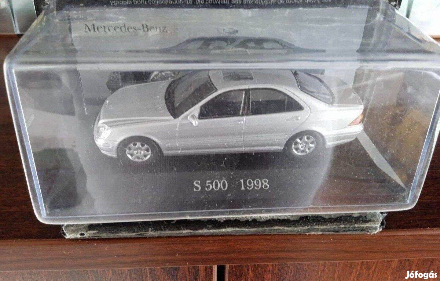 Mercedes S 500 1998 kisauto modell 1/43 Eladó