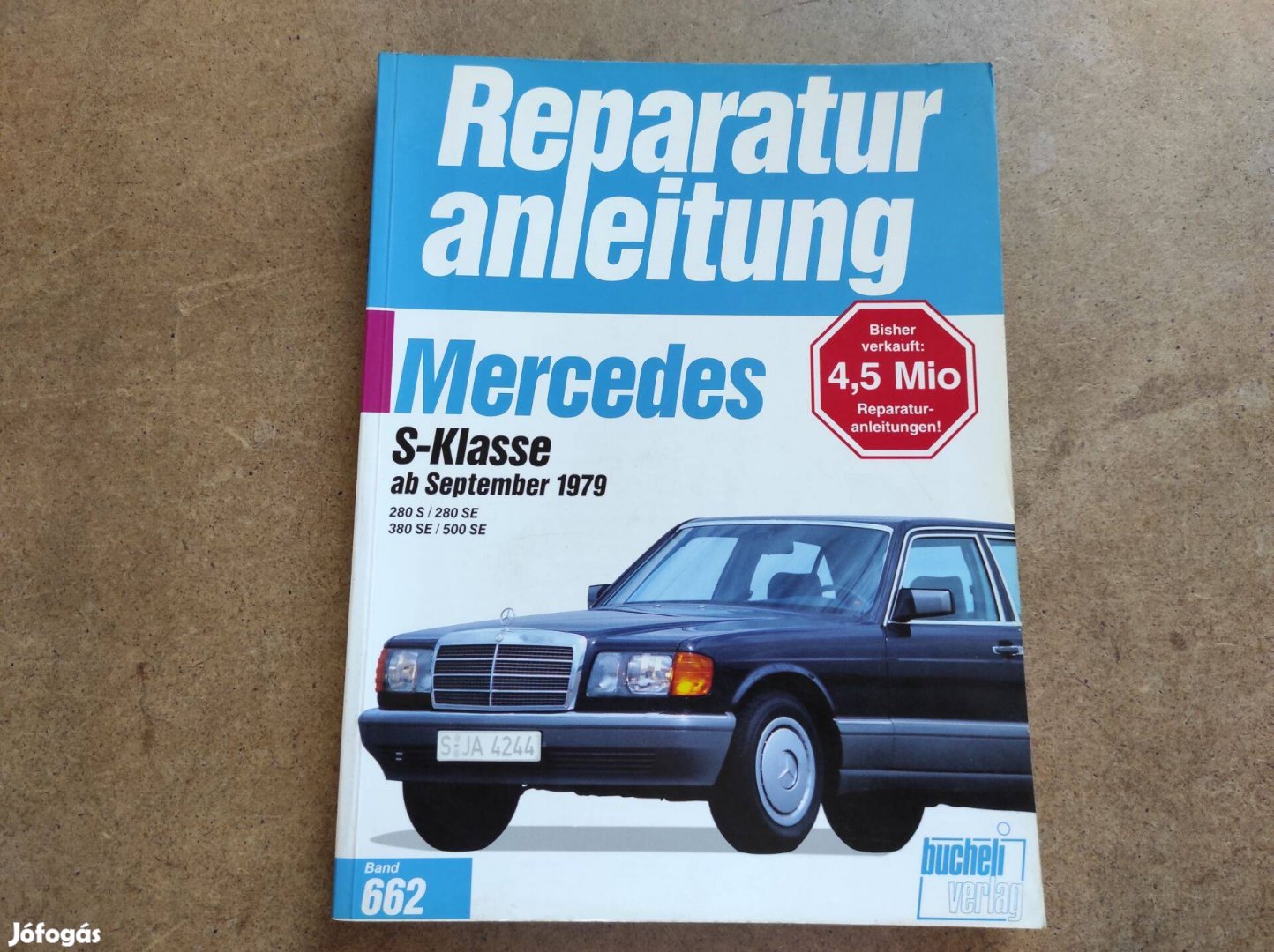 Mercedes S javítási karbantartási könyv 1979-