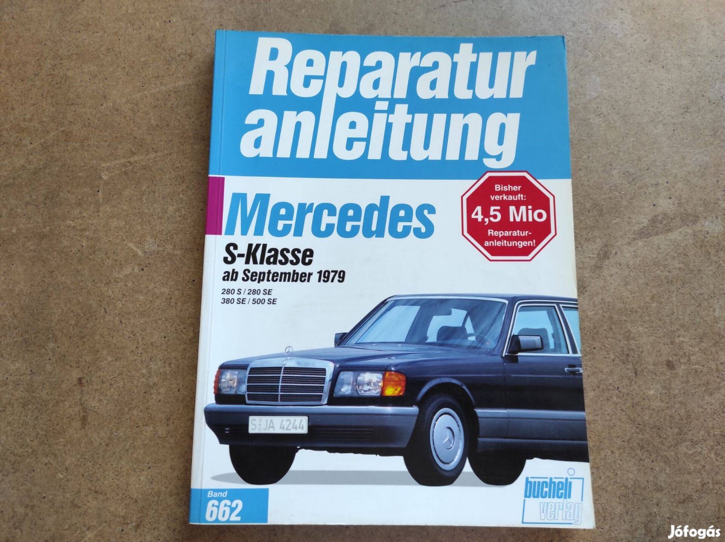 Mercedes S javítási karbantartási könyv 1979-