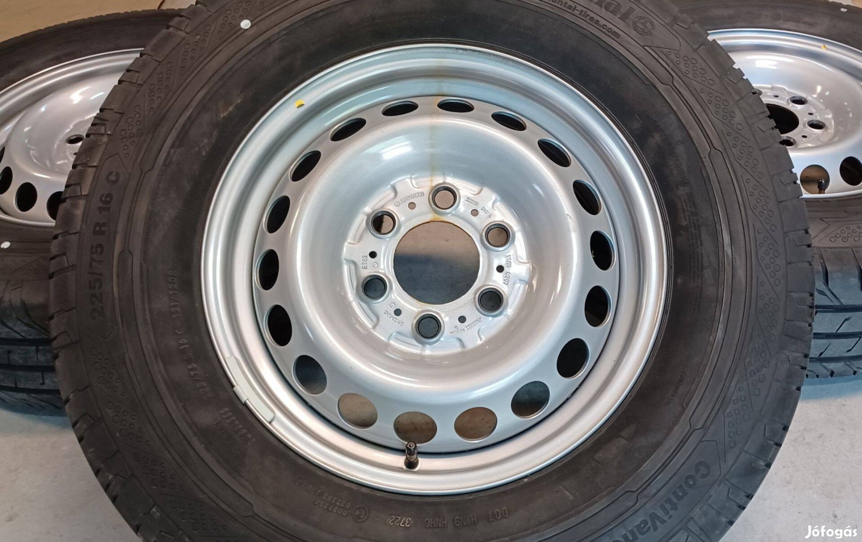 Mercedes Sprinter 6x130 6,5x16 225/75 R16 C nyári gumikkal 4db.9mm