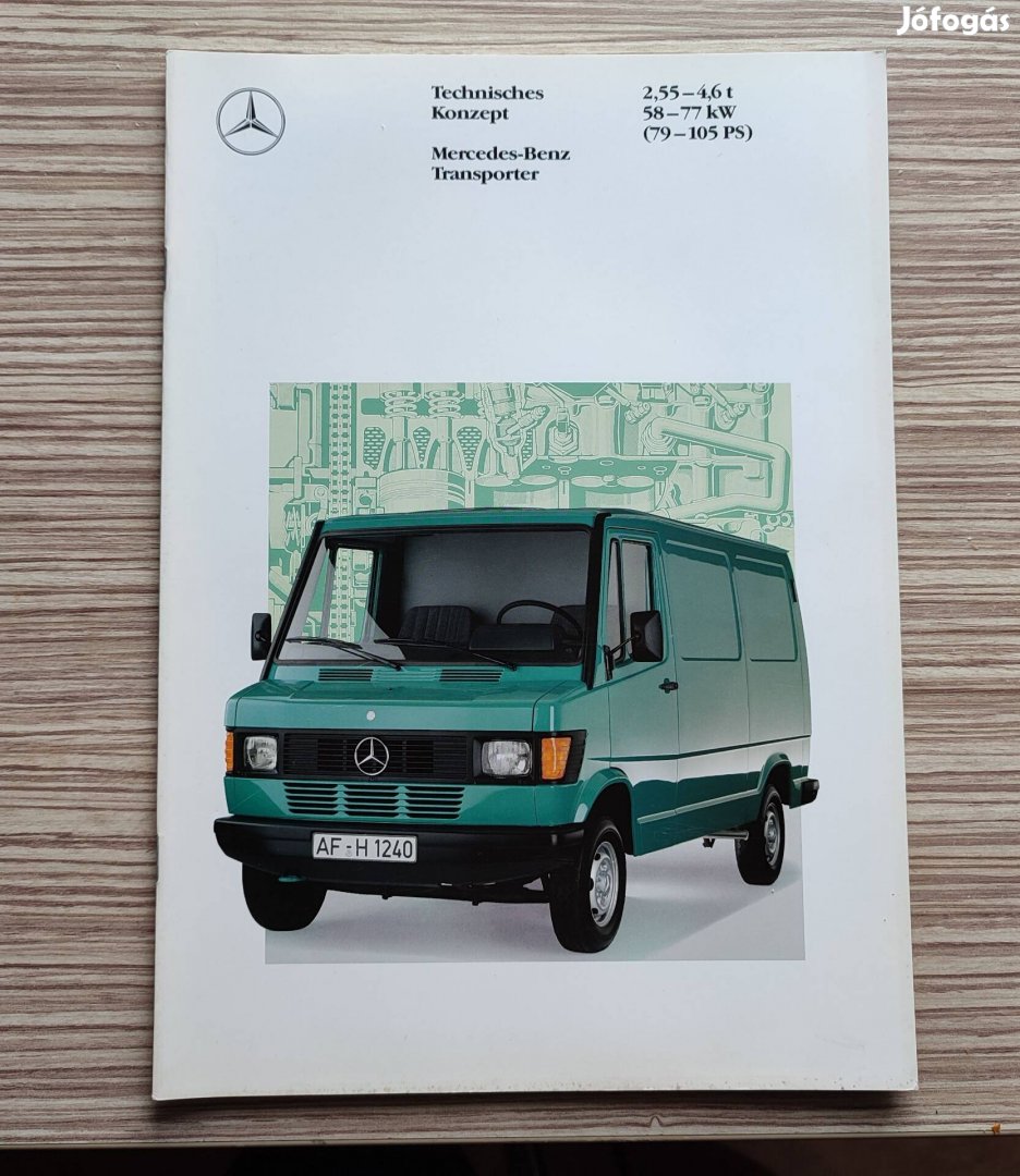 Mercedes Transporter kisteherautó (1990) prospektus, katalógus 