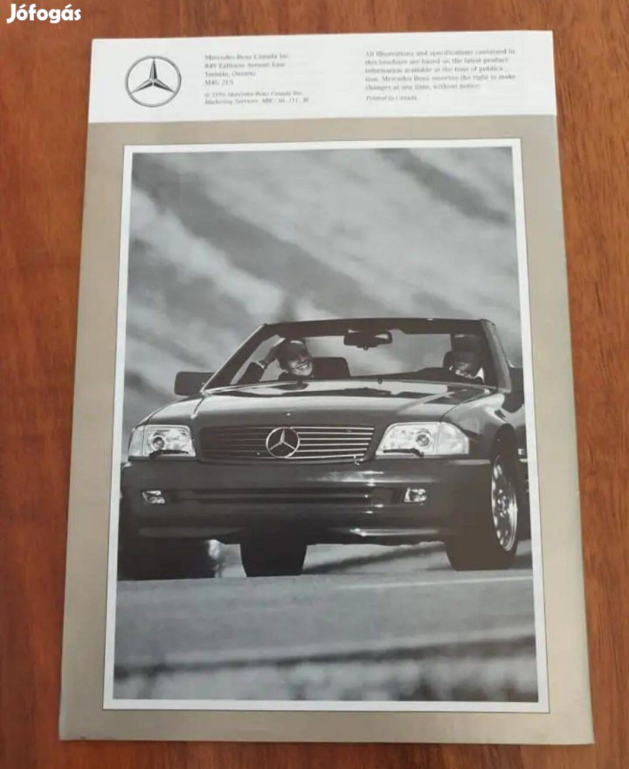 Mercedes USA Technikai Adatok Prospektus 1996 W201 W210 W140 R129 SL