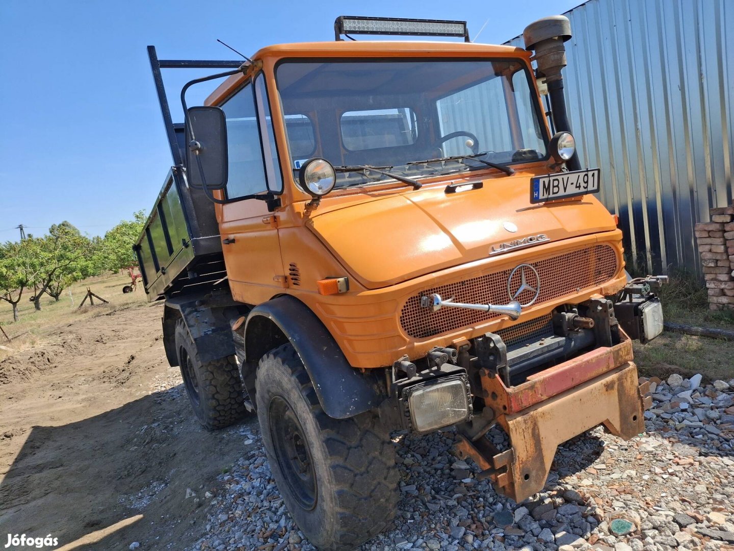 Mercedes Unimog417, hótoló, sószóró!