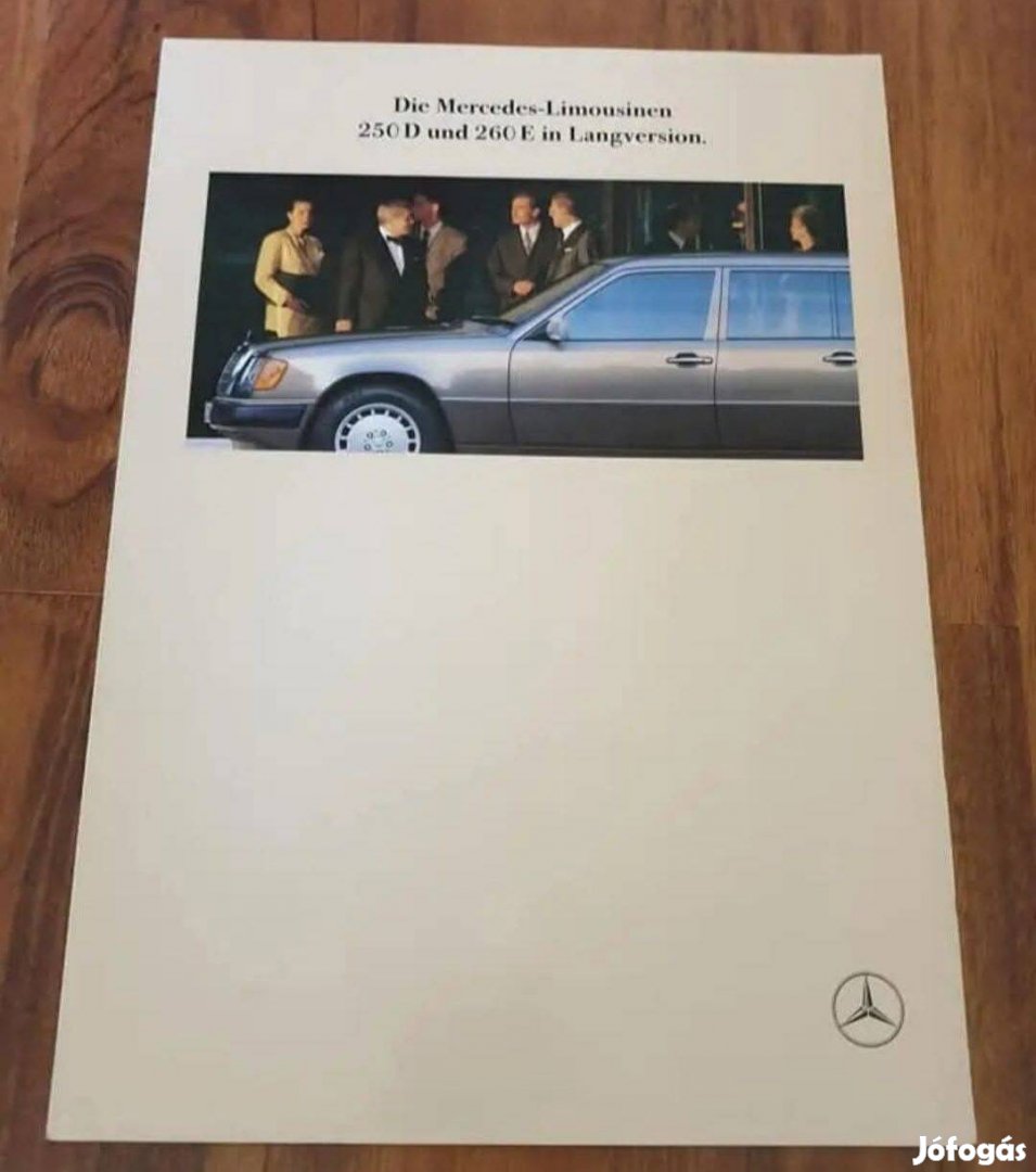 Mercedes V124 ( W124 ) Pullman 250 D 260 E Prospektus 1991