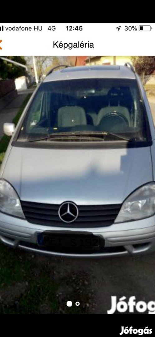 Mercedes Vaneo Bontott