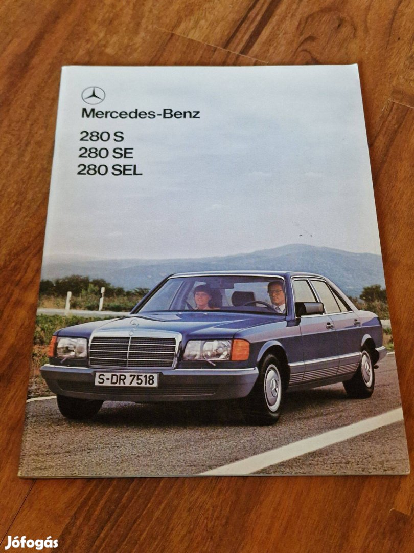 Mercedes W126 S-Osztály 280 S 280 SE 280 SEL Prospektus 1979