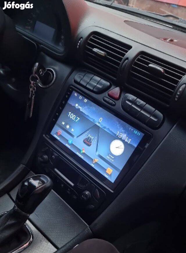 Mercedes W203 Carplay Android Autó Multimédia Rádió Tolatókamerával