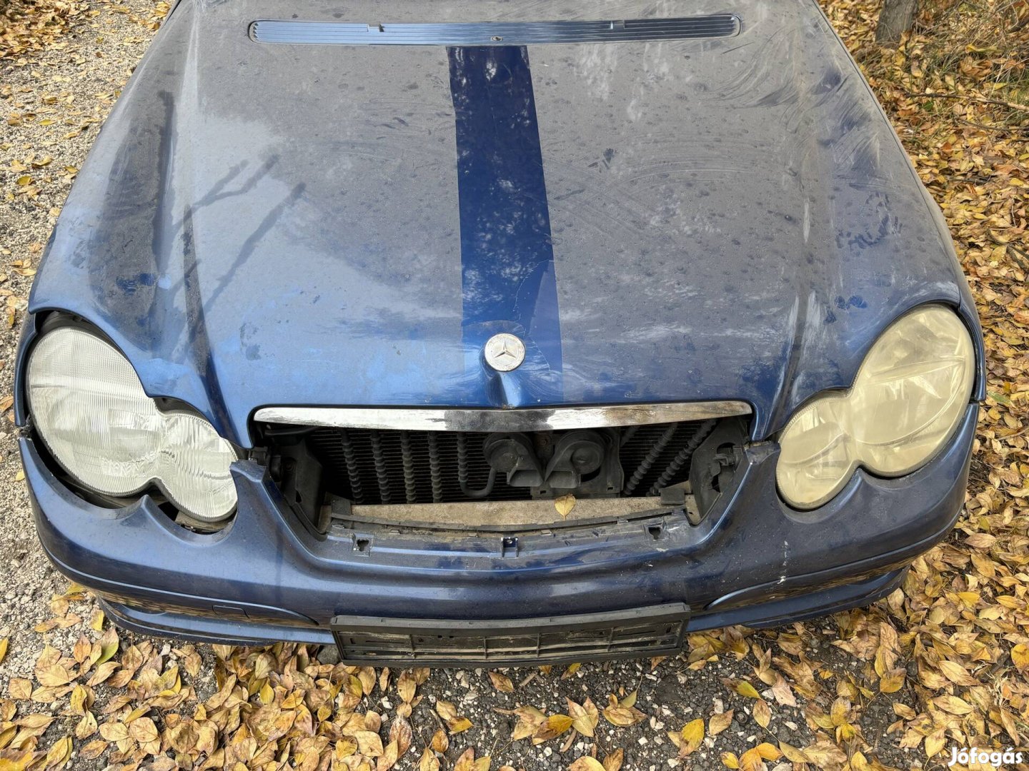 Mercedes W203 coupe lámpa lökhárító motorháztető homlokfal 