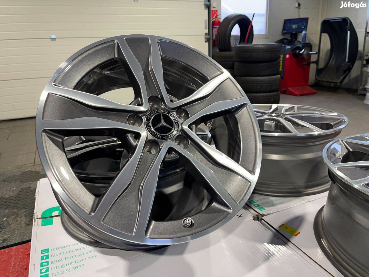 Mercedes W205 C 17" 5x112 Új gyári alufelni eladó 17 coll