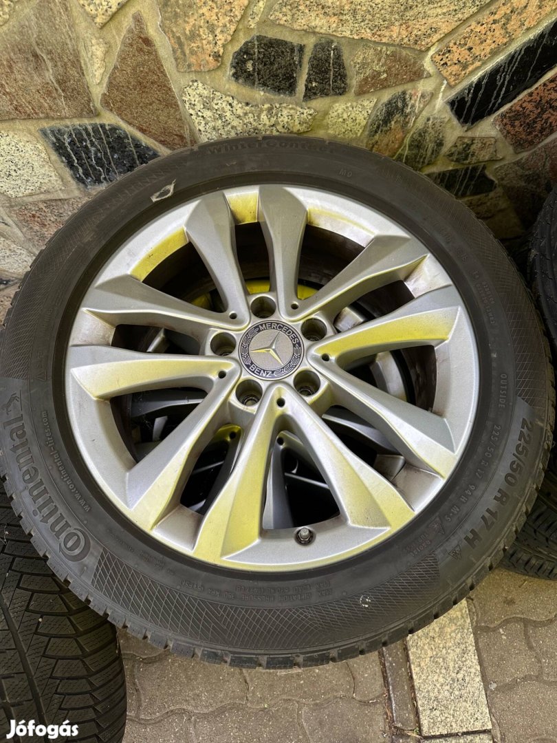 Mercedes W205 C 17" 5x112 alufelni téli gumival Tpms-el eladó