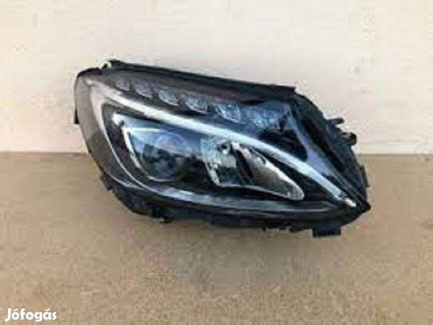 Mercedes W205 Fényszóró LED High perf. jobb fültöröt bontott eladó