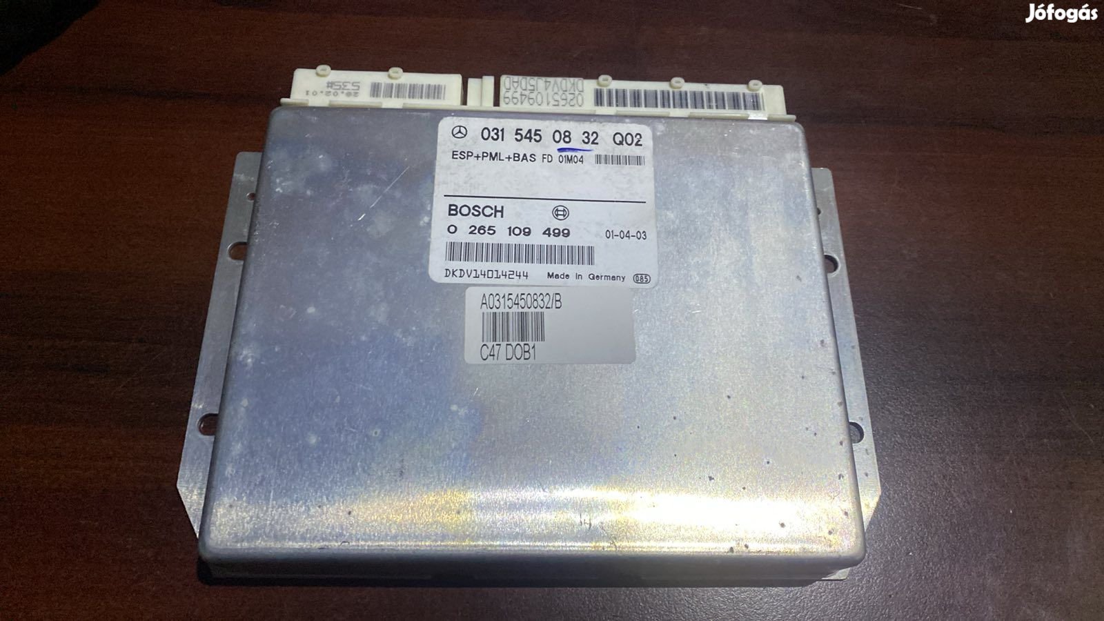 Mercedes W210 ESP vezérlő A0315450832 eladó