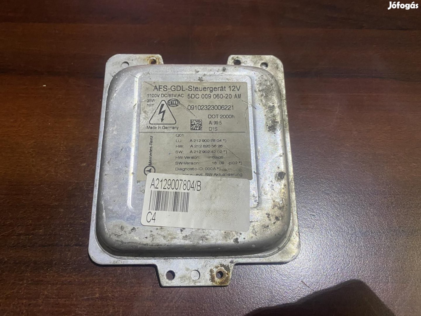 Mercedes W212 xenon vezérlő bal jobb A2129007804 eladó