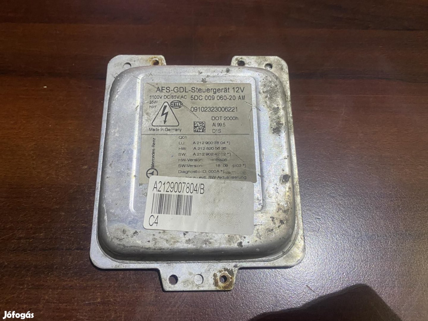 Mercedes W212 xenon vezérlő bal jobb A2129007804 eladó
