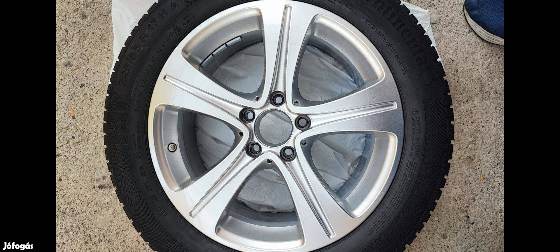 Mercedes W213 téli kerék garnitúra újszerű 5x112 7,5x17 225/55 R17