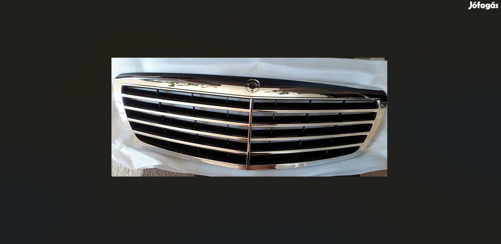 Mercedes W221 S díszrács hűtőrács hűtődíszrács fekete Új