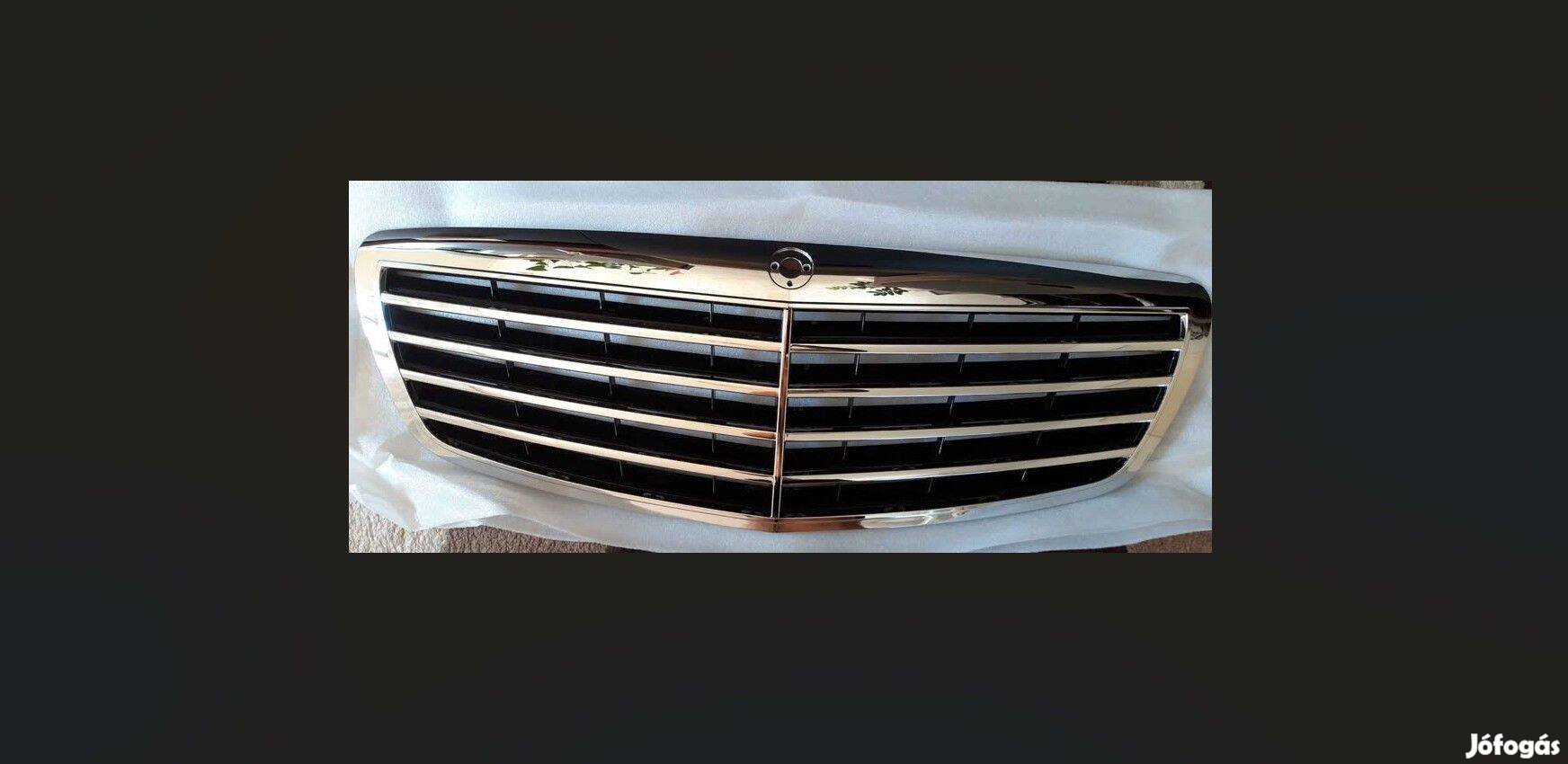 Mercedes W221 S díszrács hűtőrács hűtődíszrács fekete Új