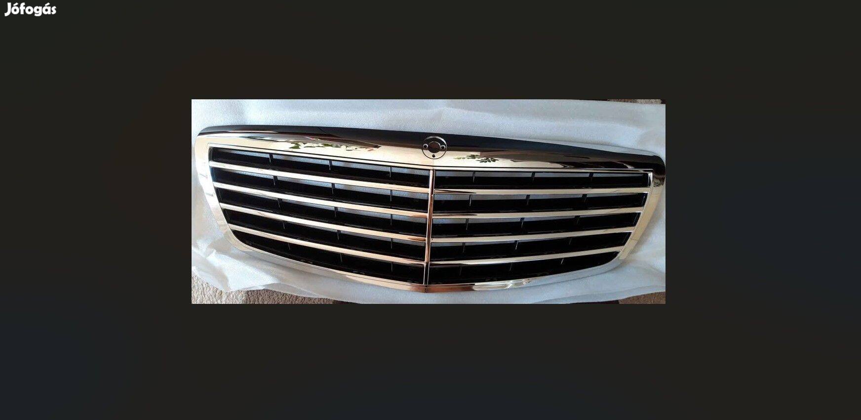 Mercedes W221 S díszrács hűtőrács hűtődíszrács fekete Új