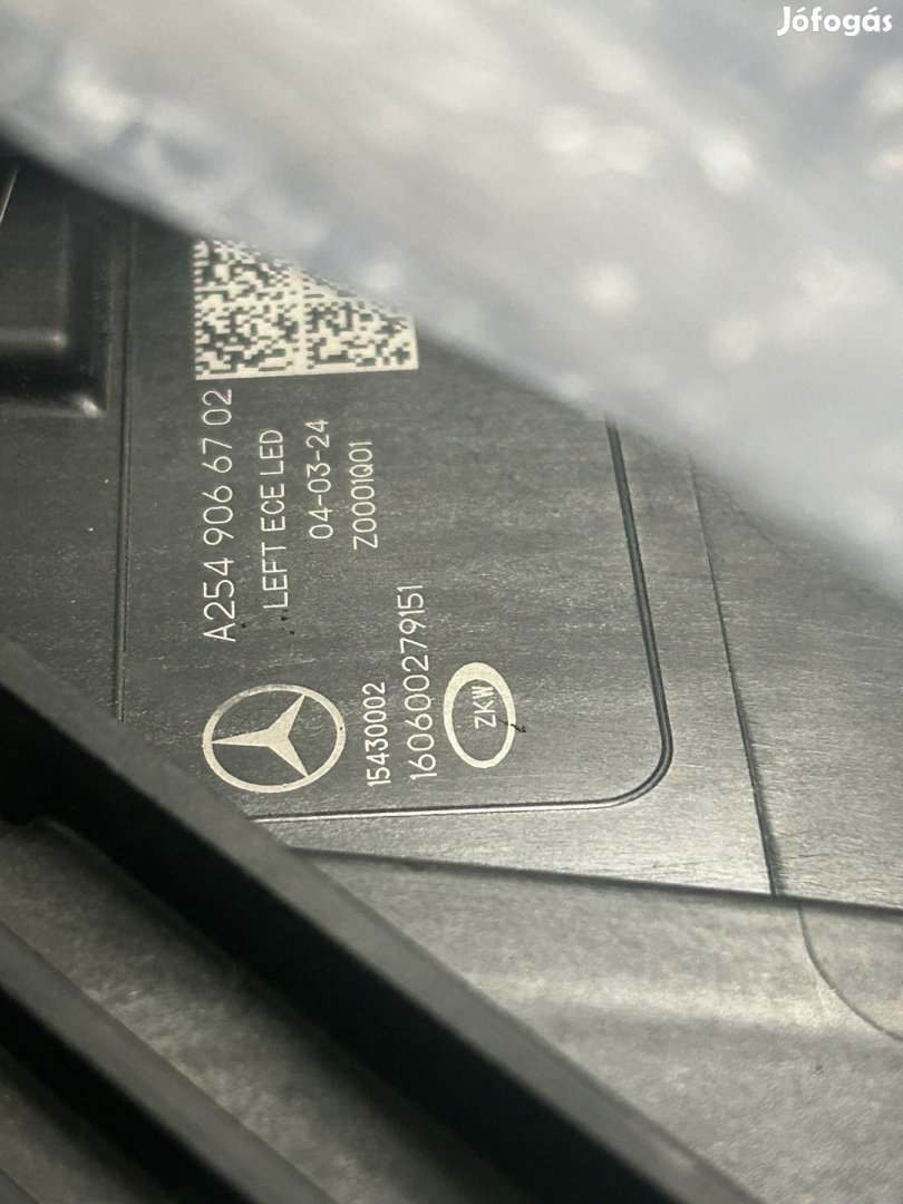 Mercedes W254 bal fényszóró A2549066702 eladó