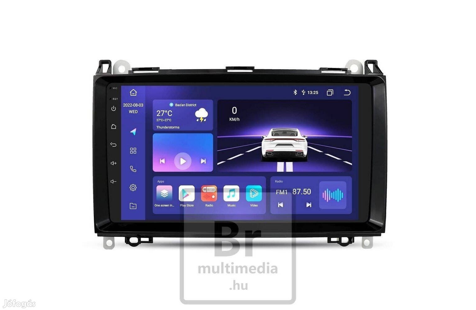 Mercedes W639 W906 W245 Android Multimédia Rádió Navigáció Carplay GPS