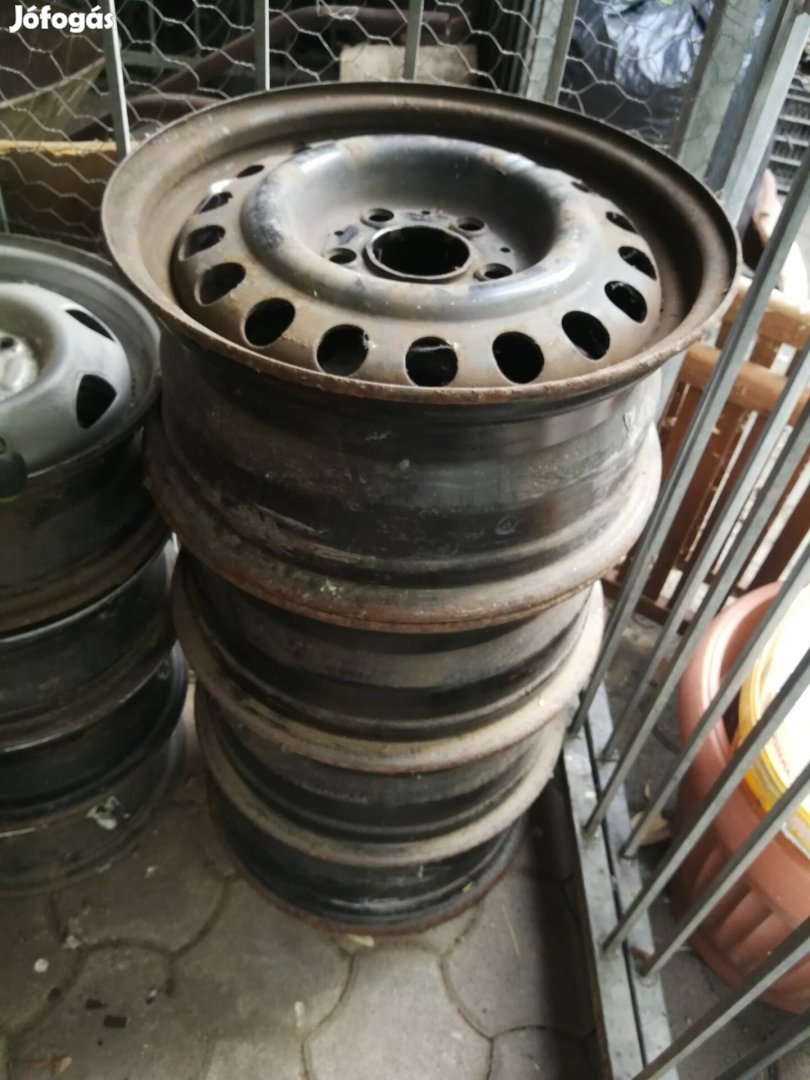 Mercedes W 124 gyári lemezfelni garnitúra 6,5-j15 "