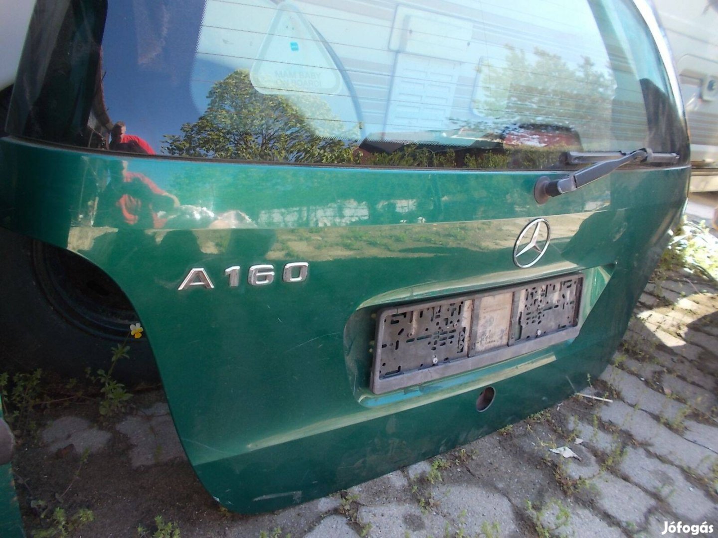 Mercedes W 168 A 160 hátsó ajtó sötét zöld debreceni szállitás