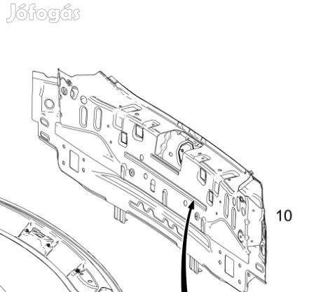 Mercedes Hátfal w257 CLS 2576400500 eladó