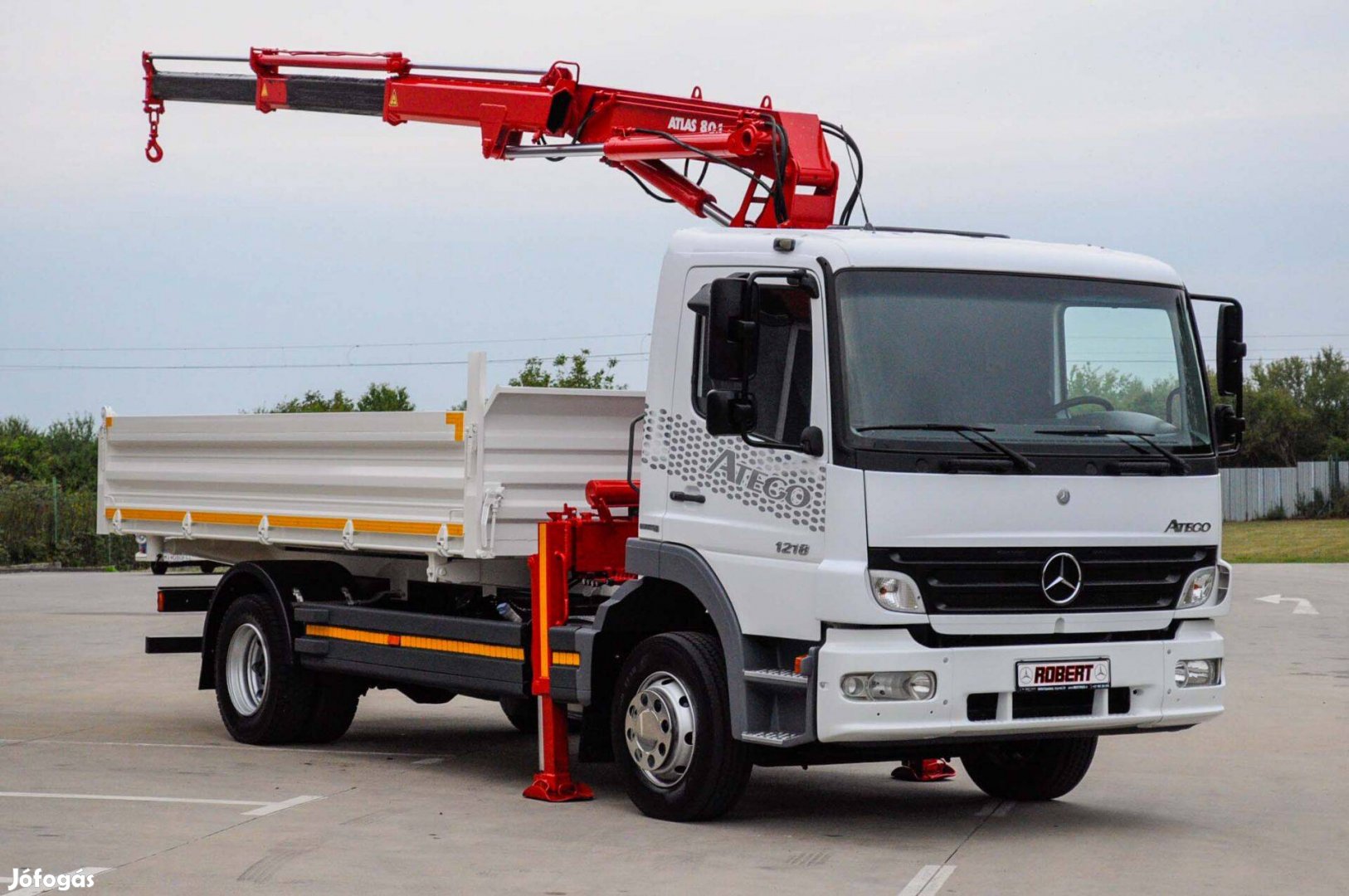 Mercedes - Benz Atego 1218 EU4 - Billenőplatós - Darugémes teherató