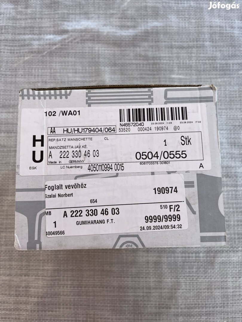 Mercedes c 220d féltengely porvédő a2223304603