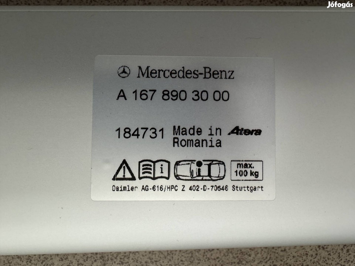 Mercedes csomagtartó, keresztsin, Gle