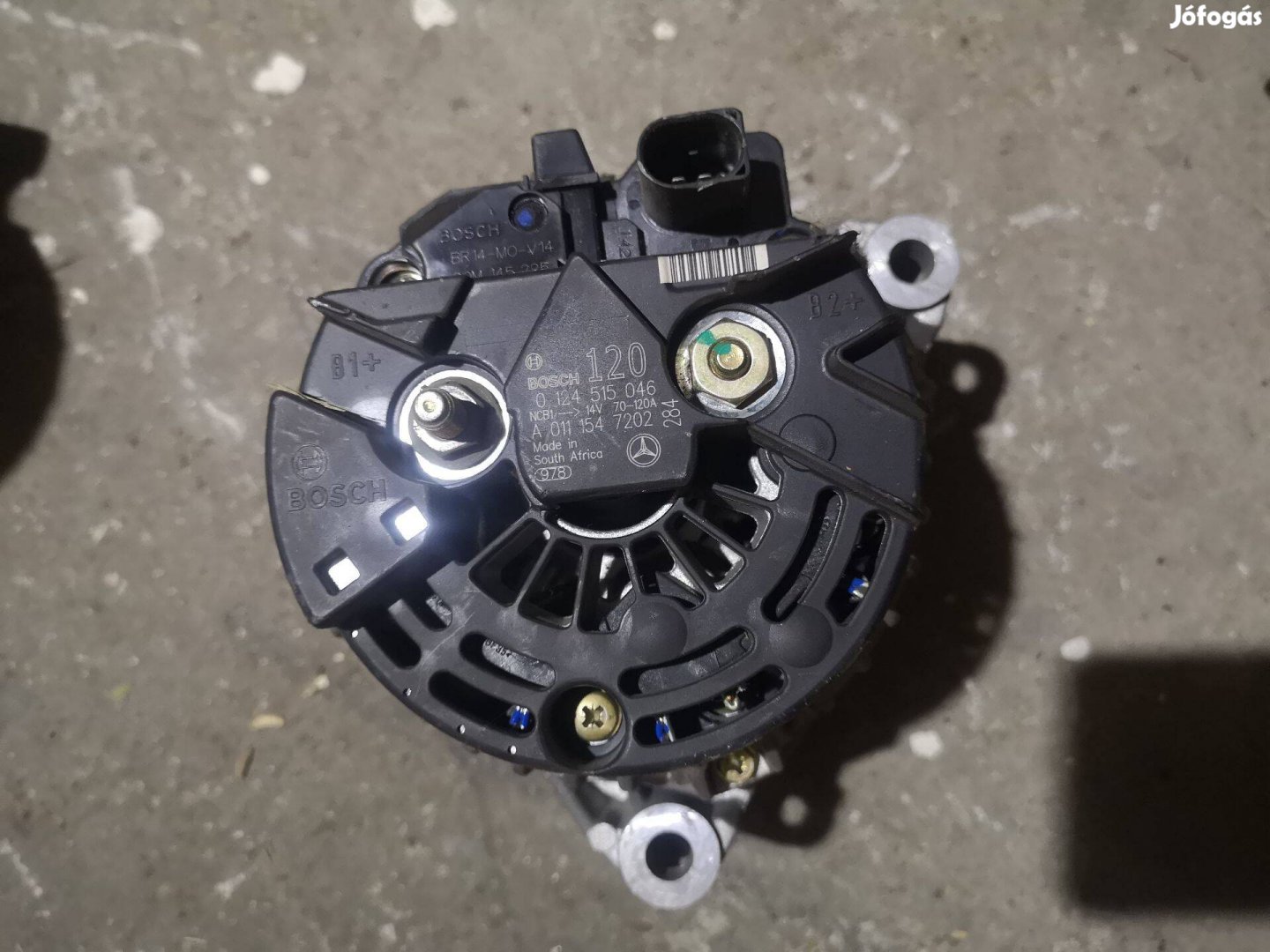 Mercedes generátor C200 kompreszor w203 Gyári 120AH A011 154 72 02