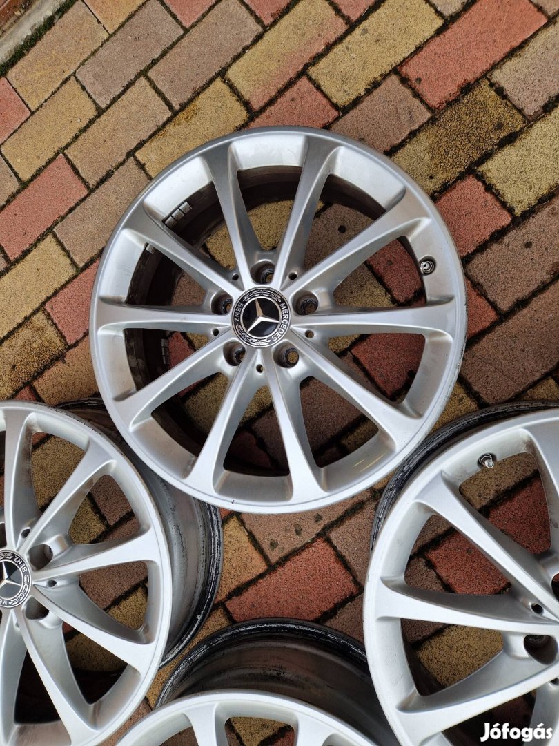 Mercedes gyari 17 coll 5x112 alu garnitúra tpms szenzorokkal.