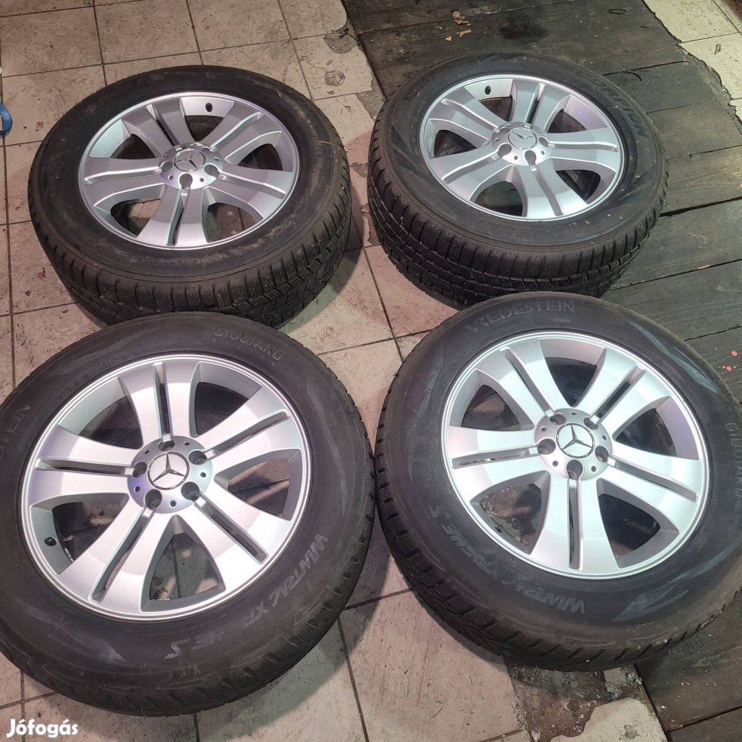 Mercedes gyári 19 " 5x112 alufelni téligumikkal