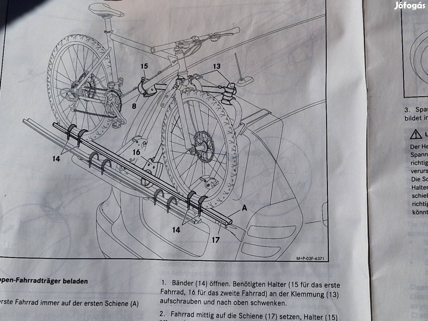 Mercedes kerékpár szállító. 
