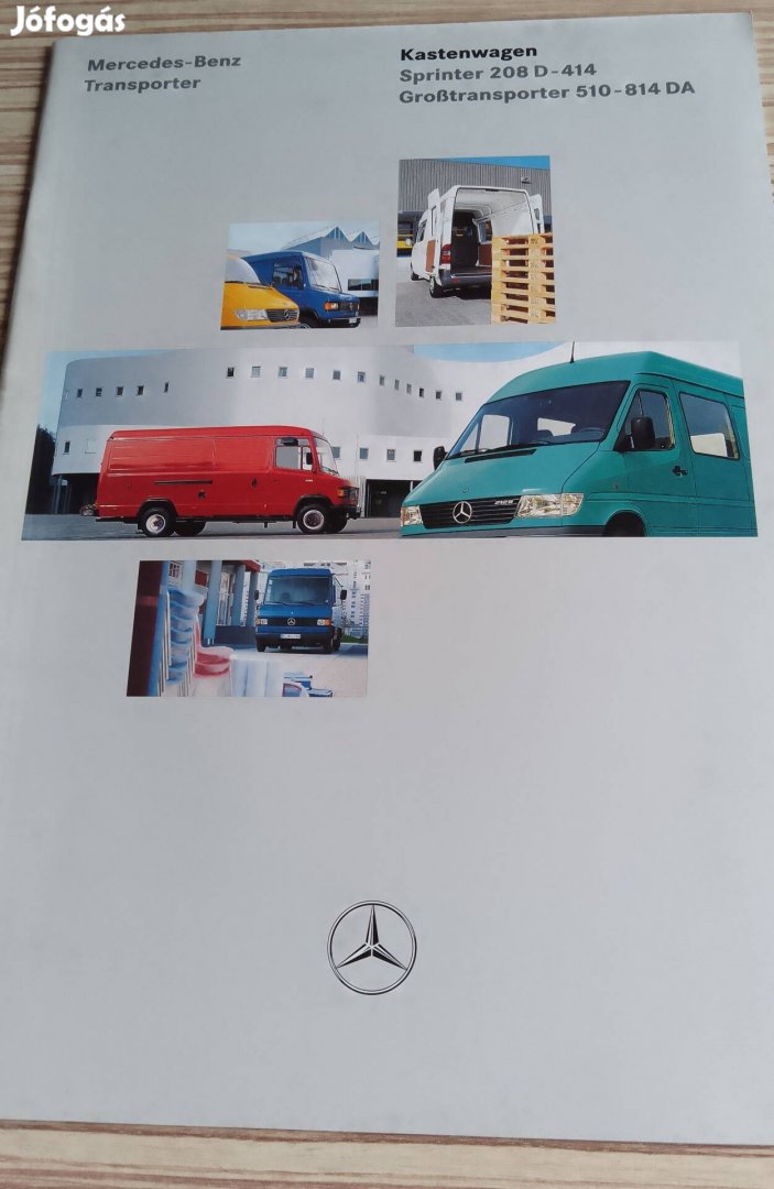 Mercedes zárt furgon (1996) prospektus, katalógus.
