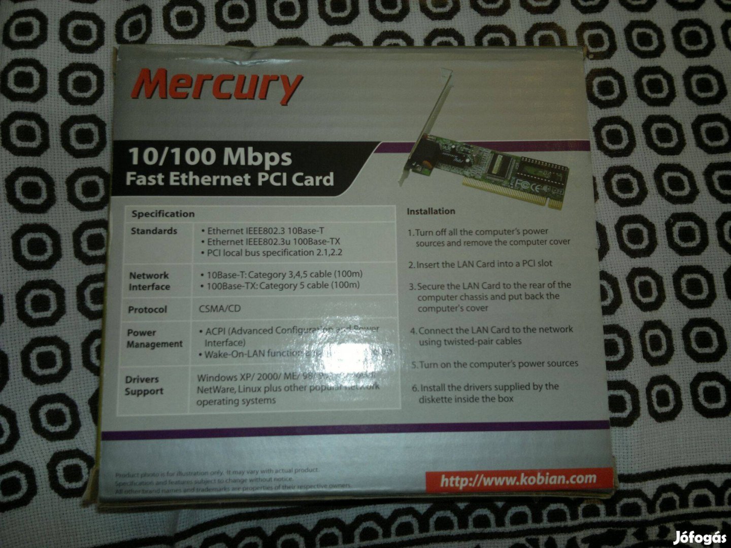 Mercury 10100 Mbps PCI CARD