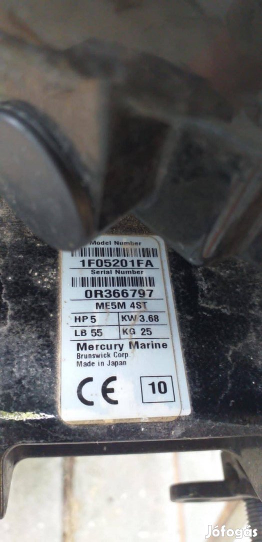 Mercury F5 M+Tohatsu 9.8 A eladó